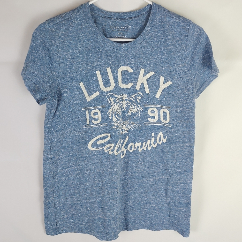 Lucky Brand California T-Shirt Top Womens S Casual Gorpcore Loungewear Fall